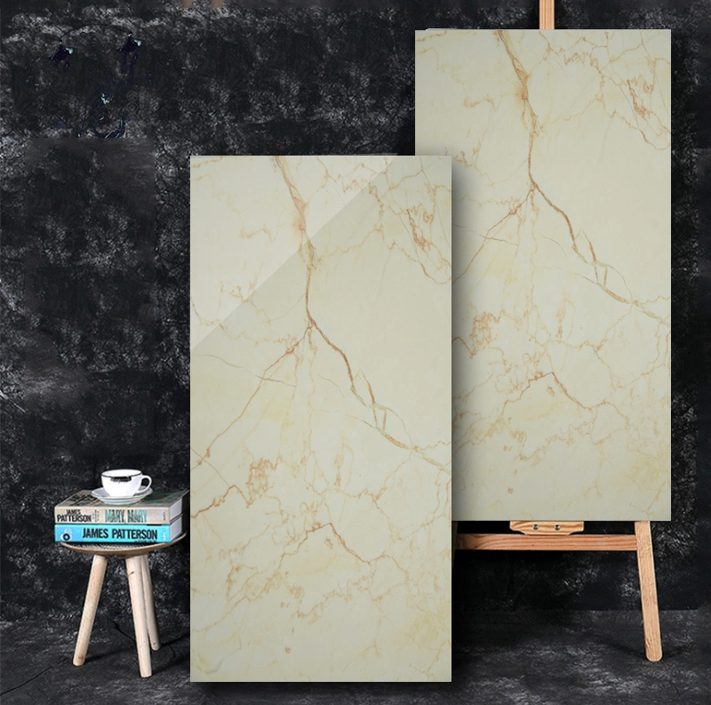 Wall Glazed Marble Porcelain 600X1200 Beige Ceramic Tile Bathroom