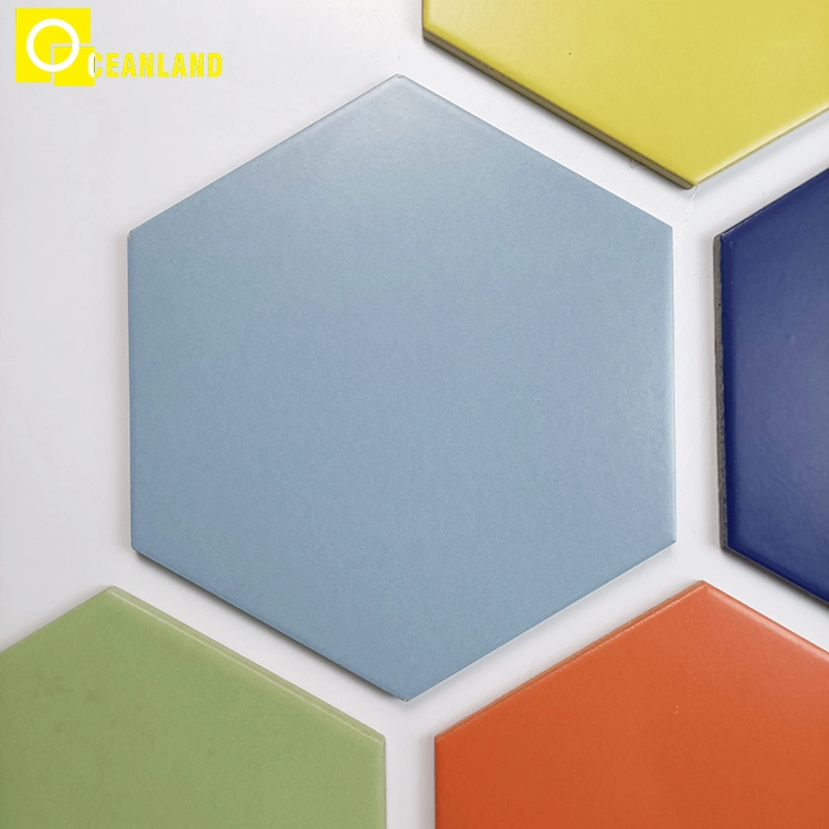 Fábrica Colorful Interior pared Suelo Hexagon baldosa mármol