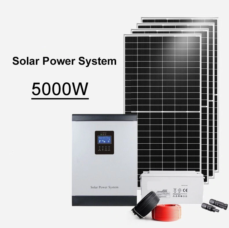 Fuera de la red Solarsystems 5000W 1000watt generador solar de 1500W Sistema de Energía Solar Home