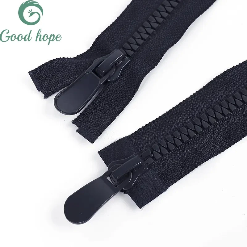 8#Zipper High quality/High cost performance Color Double Open Zipper Big Teeth Big Plastic Garment Resin Zipper