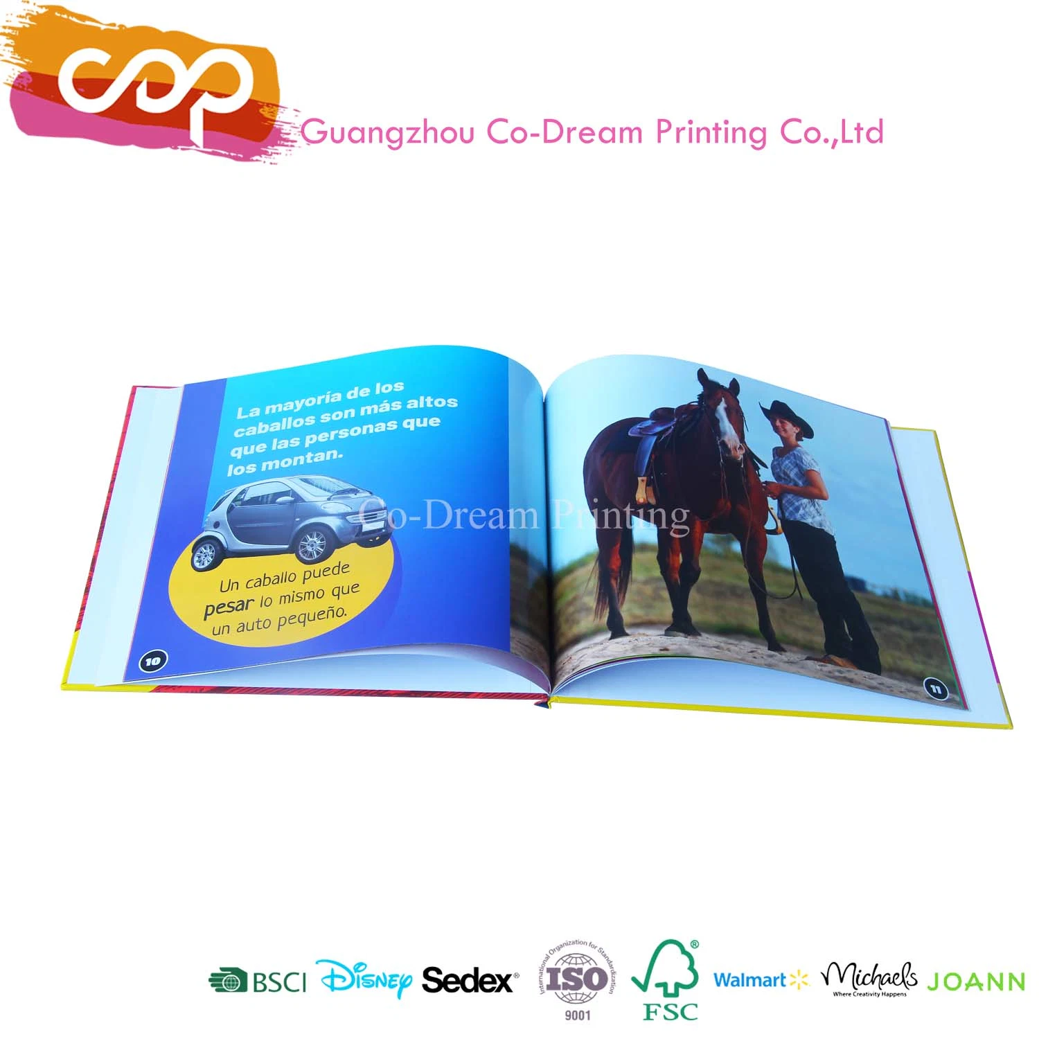 Customized Paper Printing Service for Animal Hardcover Book