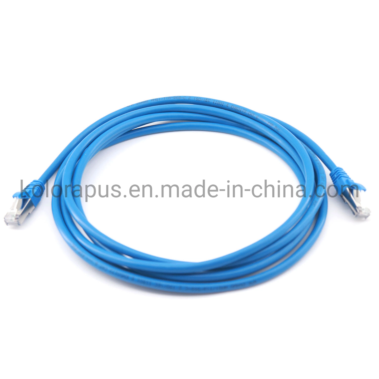 Cat 6 apantallados (FTP) Four-Pair Multi-Strand Puente de conexión de alta velocidad de cable Ethernet de cable de red.