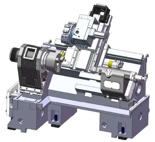 Directsale fábrica de metal de alta precisión horizontal Torno CNC máquina