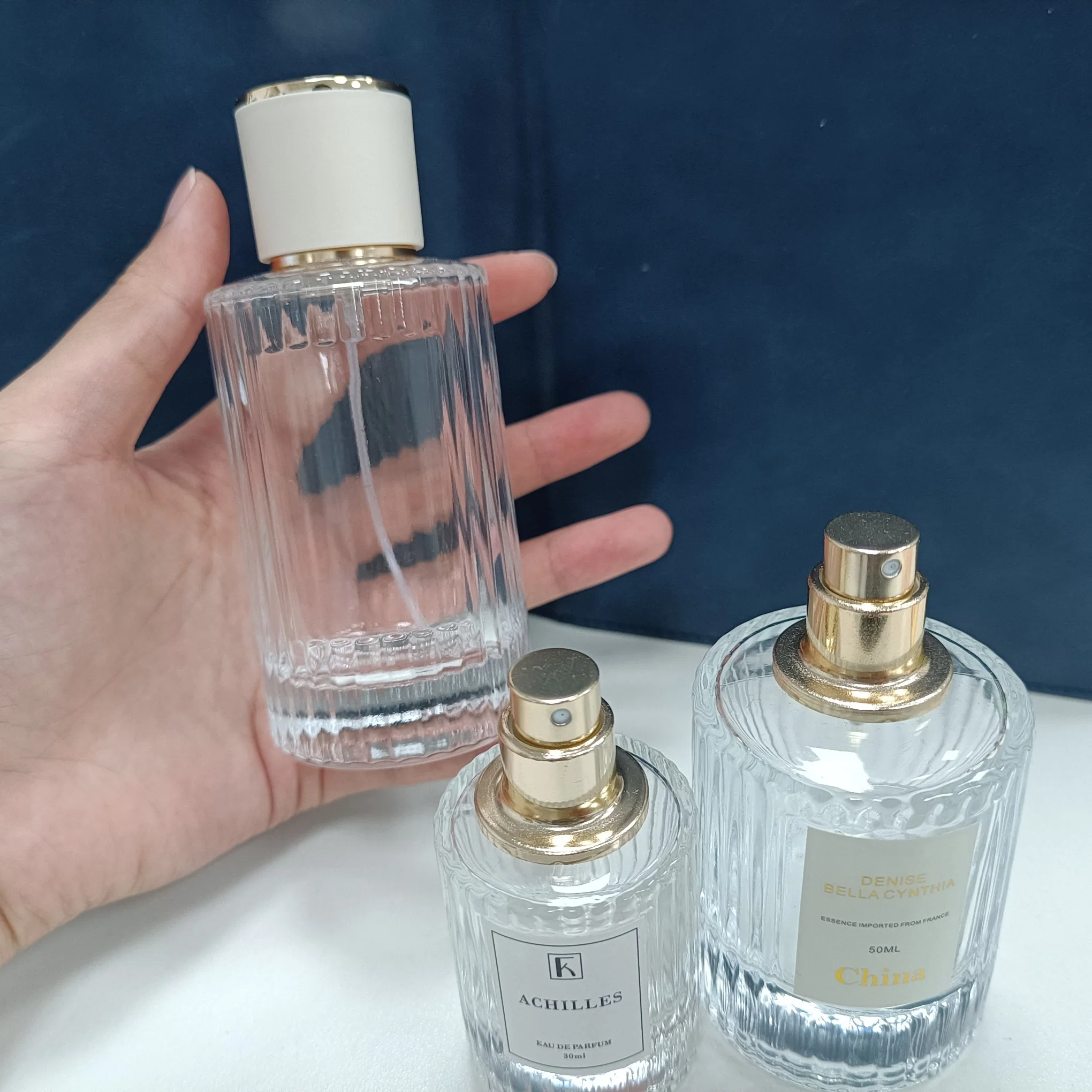 30/50/100ml Empty Glass Perfume Bottle Clear Women Mist Sprayer Cosmetic Container Atomizer Fragrance Bottle