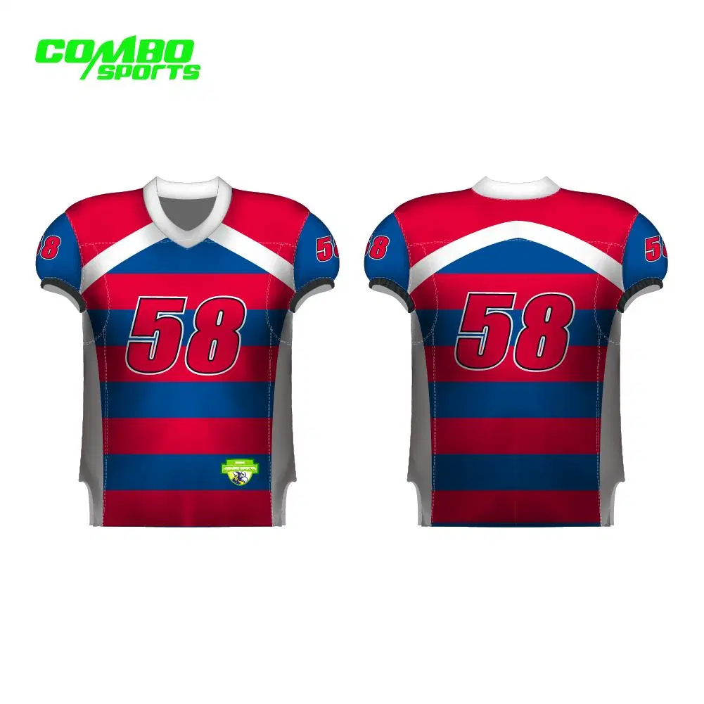 Hochwertige Custom American Football Jersey White Rugby Jersey Gedruckt Mannschaftsname Nummer Spiel Training Fußballtrikot Herren/Jugend