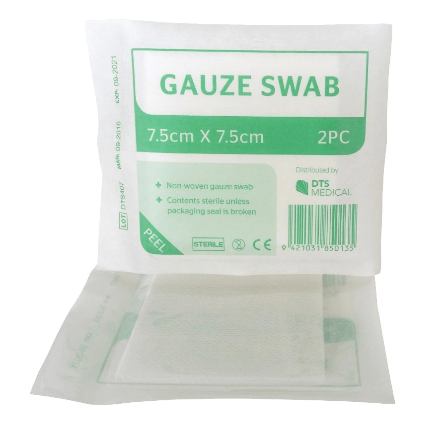 Non Sterile/Sterile Absorbent Medical Cotton Gauze Swab with CE ISO