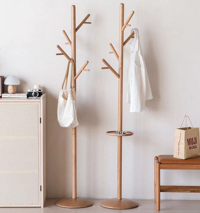 Trending Products Support 2023 Living Room Furniture Wooden Tree Coat Rack Stand