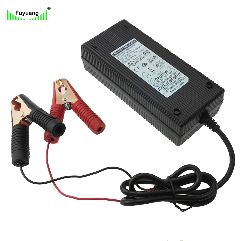 Smart Fast 58.4V 3.5A Battery Charger for Lead Acid Battery Pack with Crocodile Clip