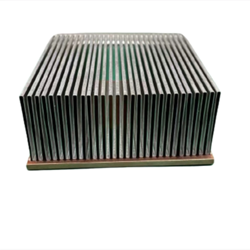 Custom Aluminum Folded Fin Heat Pipes Electronic Soldering Radiator