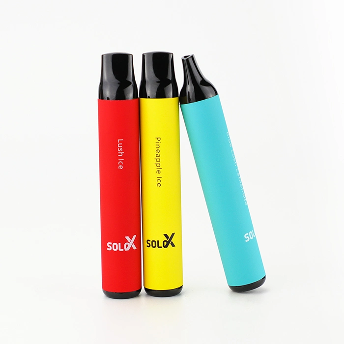 100% Original Wholesale/Supplier 1500puffs Solo X Disposable/Chargeable Blue Lush Ice Vape