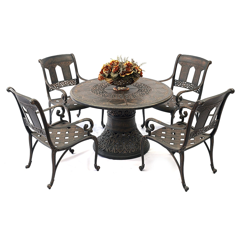 Patio Garden Outdoor Dining Cast Aluminum Furniture