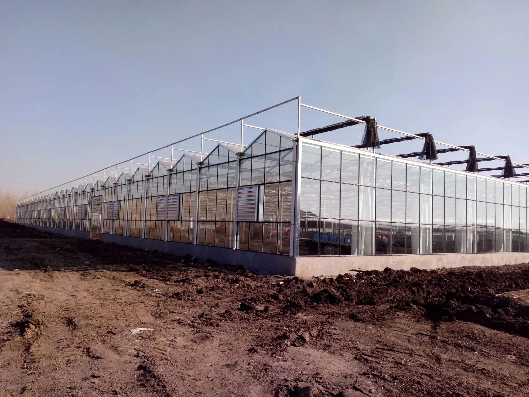 Multi Span Film Green House Farm Agriculture Greenhouse