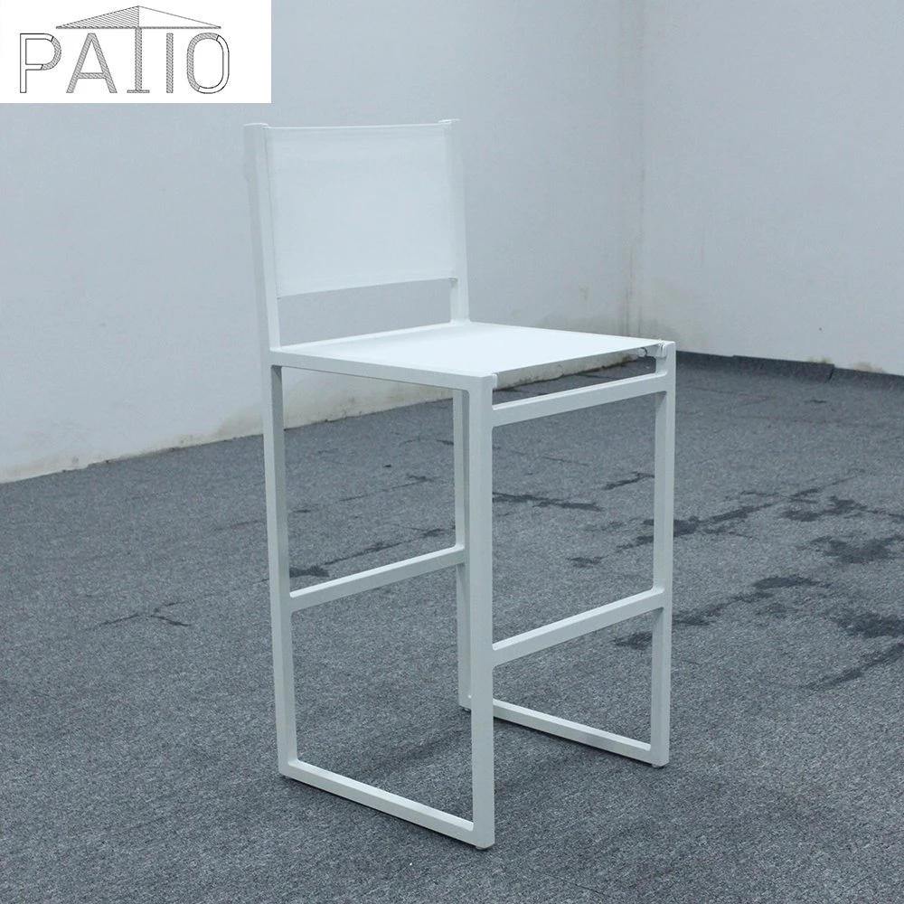 En el exterior de madera aluminio madera tabla de la barra de Barstool conjunto silla