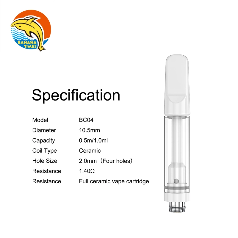 Empty 0.5ml Custom 510 Ceramic Vape Cartridge Wholesale/Supplier 1ml 2ml Disposable/Chargeable Vape Pen Cartridges