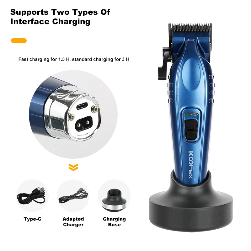 New BLDC 6800 Rpm Brushless Strong Power Hair Clipper with Charging Base for Barber