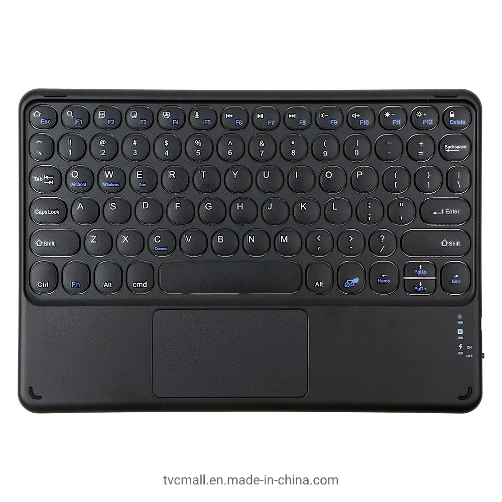 Wireless Keyboard Rechargeable Bluetooth Multi-Device Keyboard for Tablet Smartphone PC Tablet - Black