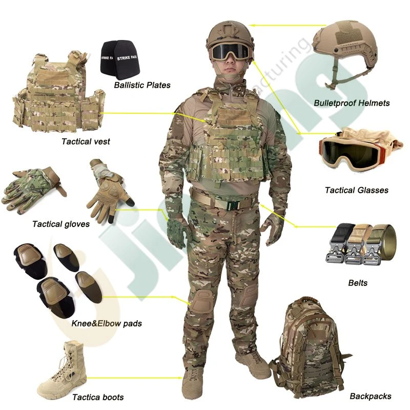 Military Style Uniforms Tactical Gears CS Vest Ballistic Vest and Plates Combat Wears Suppiler