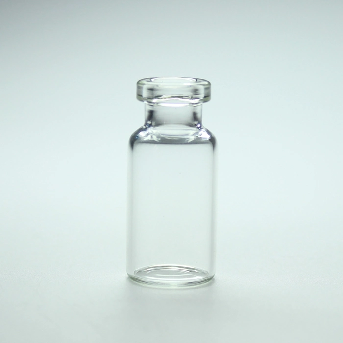 Farmacéutica tubular de borosilicato transparente Vial de la botella de cristal