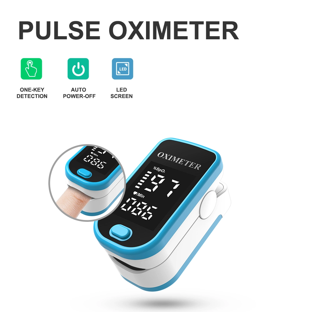 Finger Pulse Oximeter Household Fingertip Handheld Oximeter with LED Display