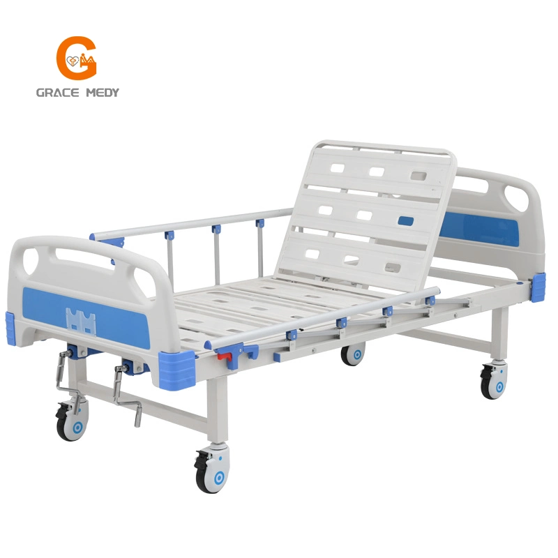 2 Crank Function Manual Hospital Bed Medical Patient Bed Manufacturer