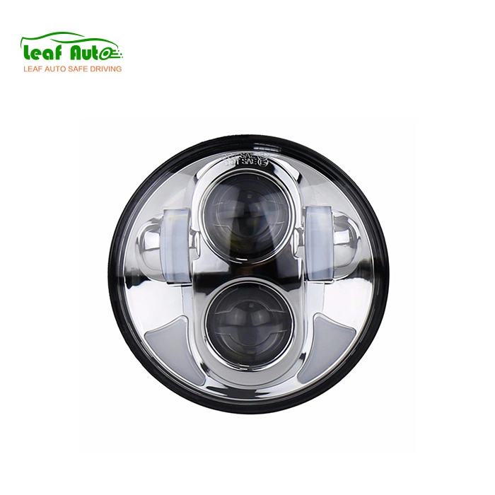 Blanc Projecteur LED DRL Élevée Faible phare pour le glide faible Rider moto Harley 5,75 pouces Projecteur LED lumière moto