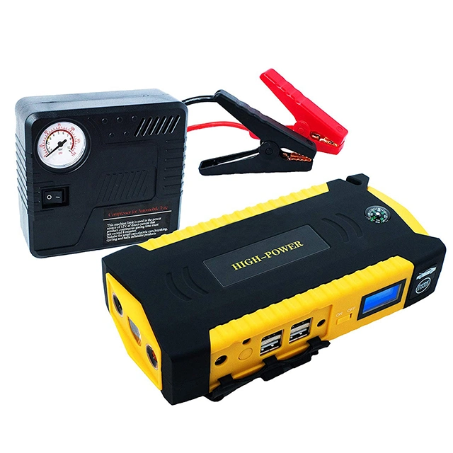 Portable Emergency Car Battery Charger Car Jump Starter with Air Pump