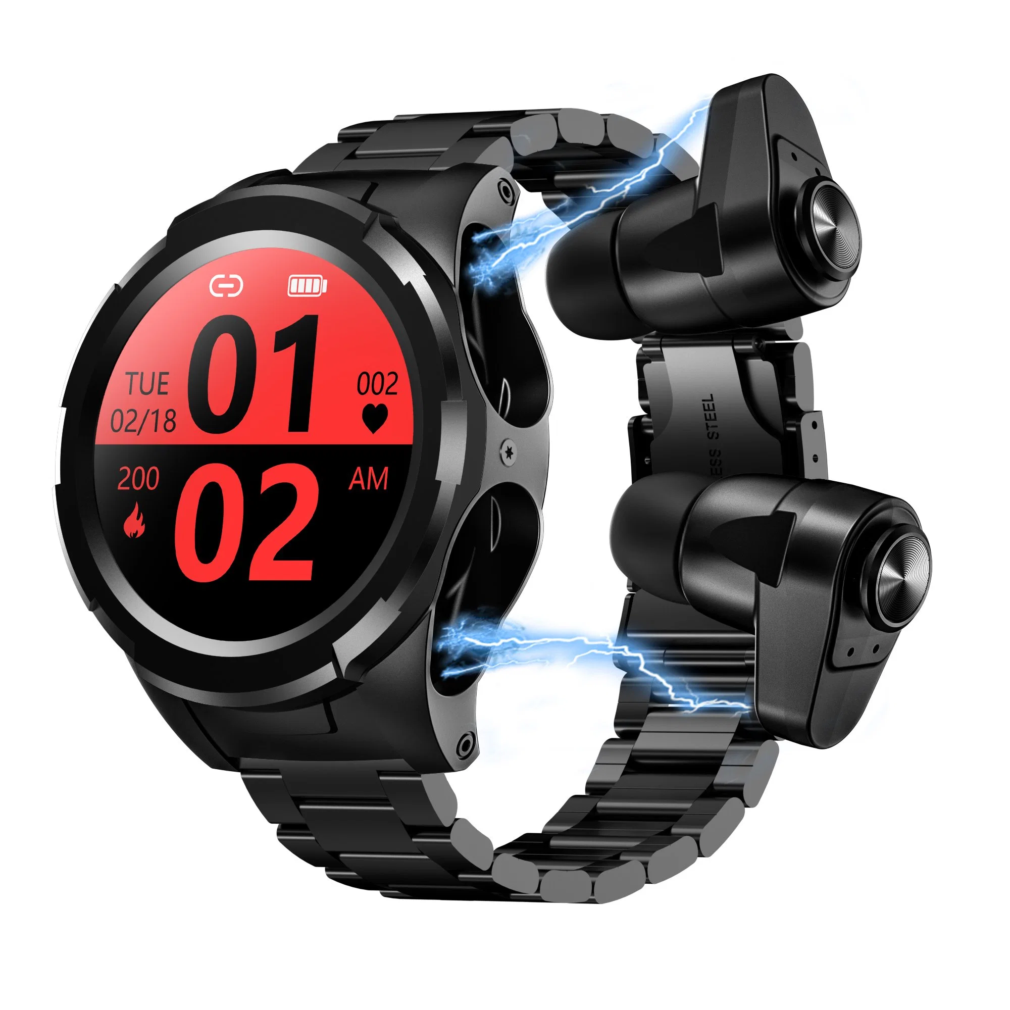 Smart Watch with Earphone 2 in 1 Latest 2023 Shenzhen Waterproof Android Sport Bracelet Wholesale/Supplier Hybrid Smart Bracelet Watch