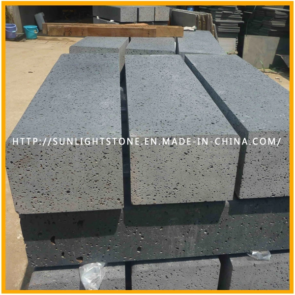 Natural Honed Hainan Black Basalt Tiles for Flooring and Wall