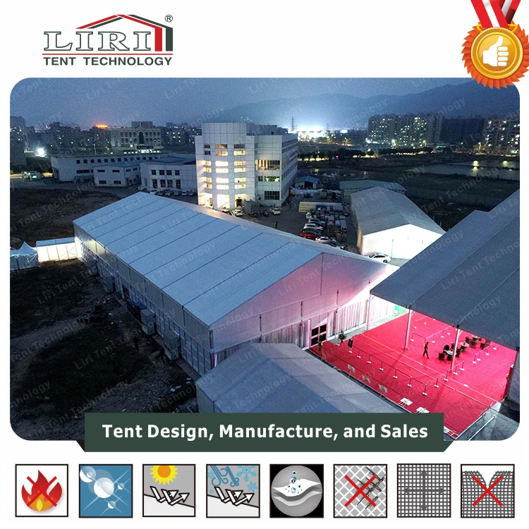 Outdoor Restaurant Dining Tent with Glass Rolling Window for 500-1000 People