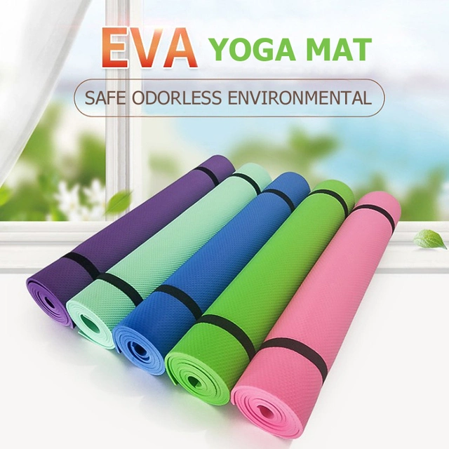 Non Slip Anti Skid Waterproof Design Custom Logo Print Cork Suede TPE EVA PVC Jute PU NBR Natural Rubber Eco Friendly Yoga Gym Exercise Mat for Adult