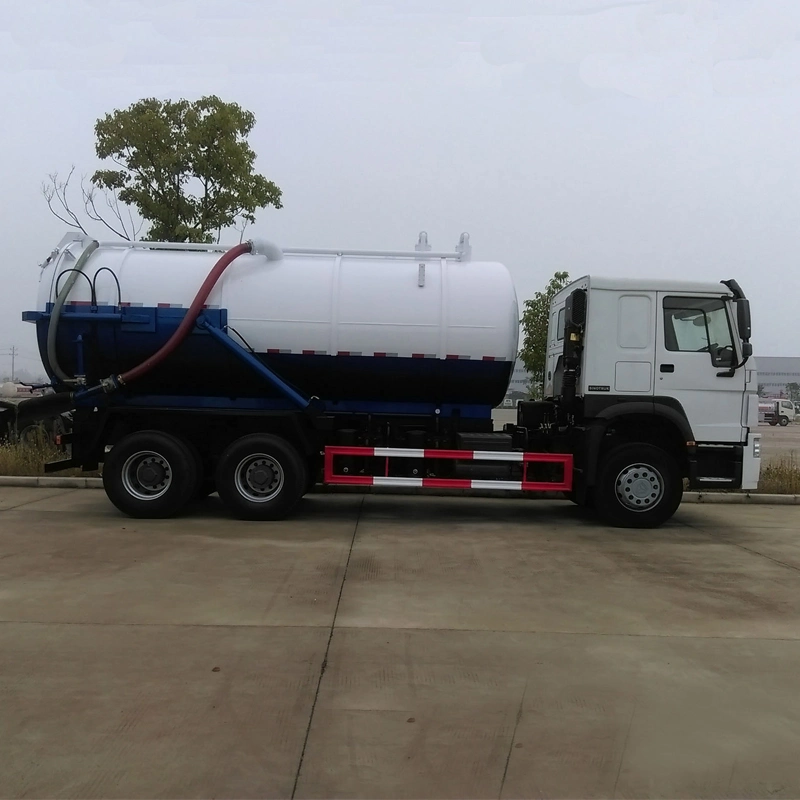 HOWO 6X4 20000L camion d'aspiration municipal d'évacuation des eaux usées à vide 20 tonnes de liquide Camion-citerne de déchets septiques