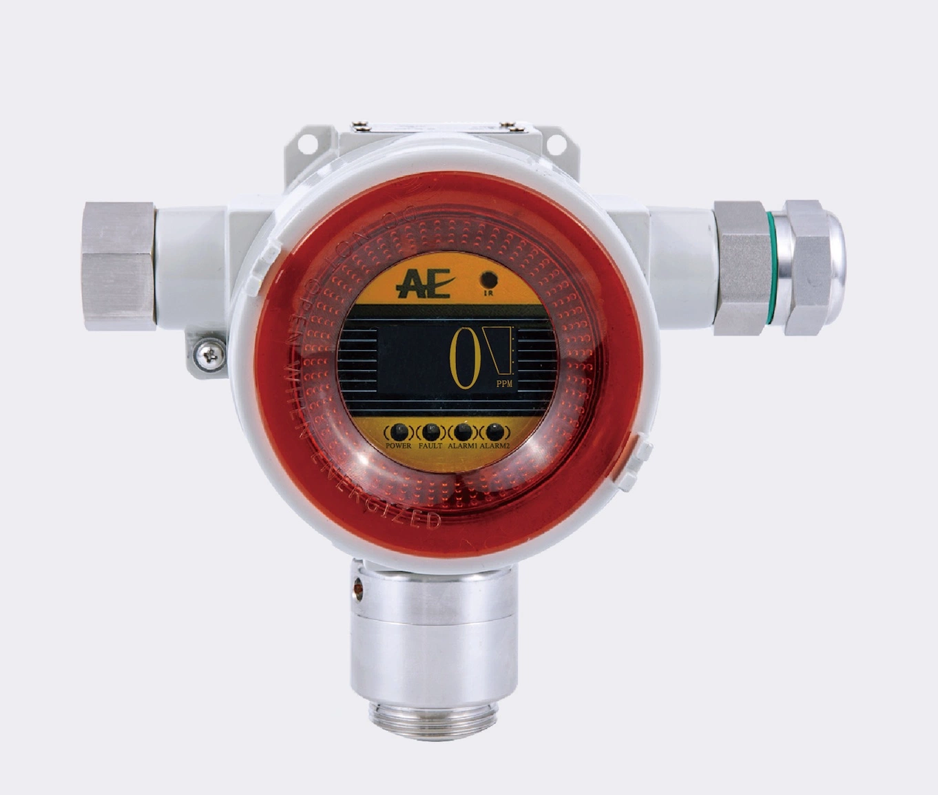 Prueba de explosiones de gas combustible inflamable Monitor detector fijo de alarma que se utiliza en la industria química