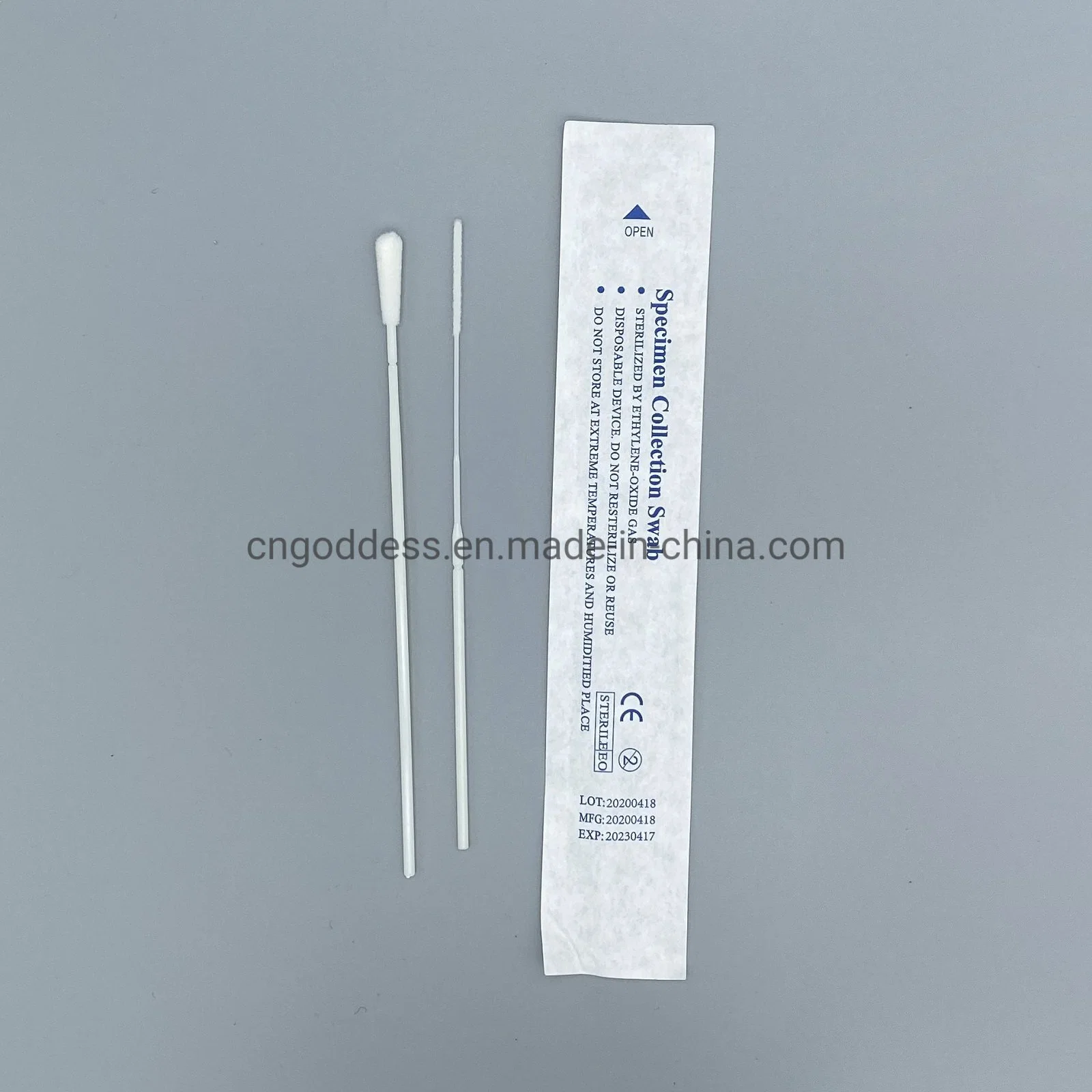 Clinical Diagnostic Kit Medical Genetic Testing Sample Collection Oral Flocked Swab