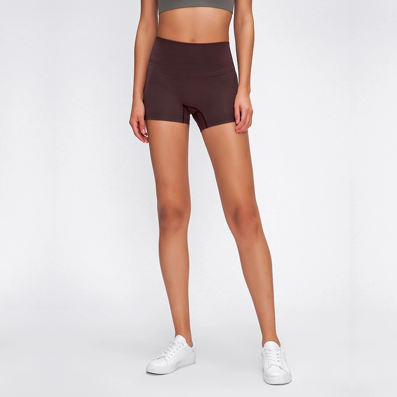 S2046 Hot Sell Women Fitness Yoga Short Gym Pants Workout Yoga High Waist Sports Running Short