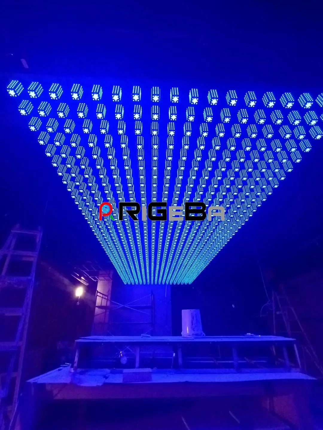 Nueva pantalla de techo de cortina de matriz de maíz de 2023 píxeles LED Fondo Disco Luz