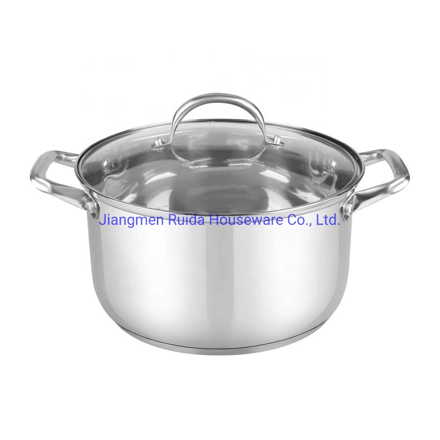 5PCS Stainless Steel Kitchenware with Casserole Fry Pan with Non Stick Coating