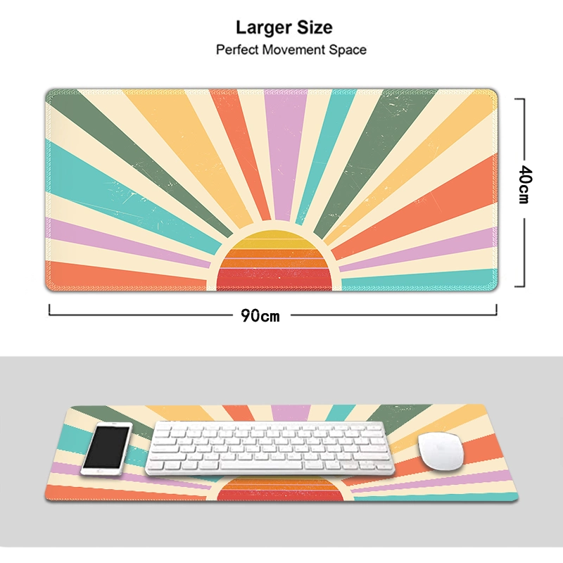 Gaming Mouse Pad with Rubber Base Colorful Computer Carpet Desk Mat for PC Laptop