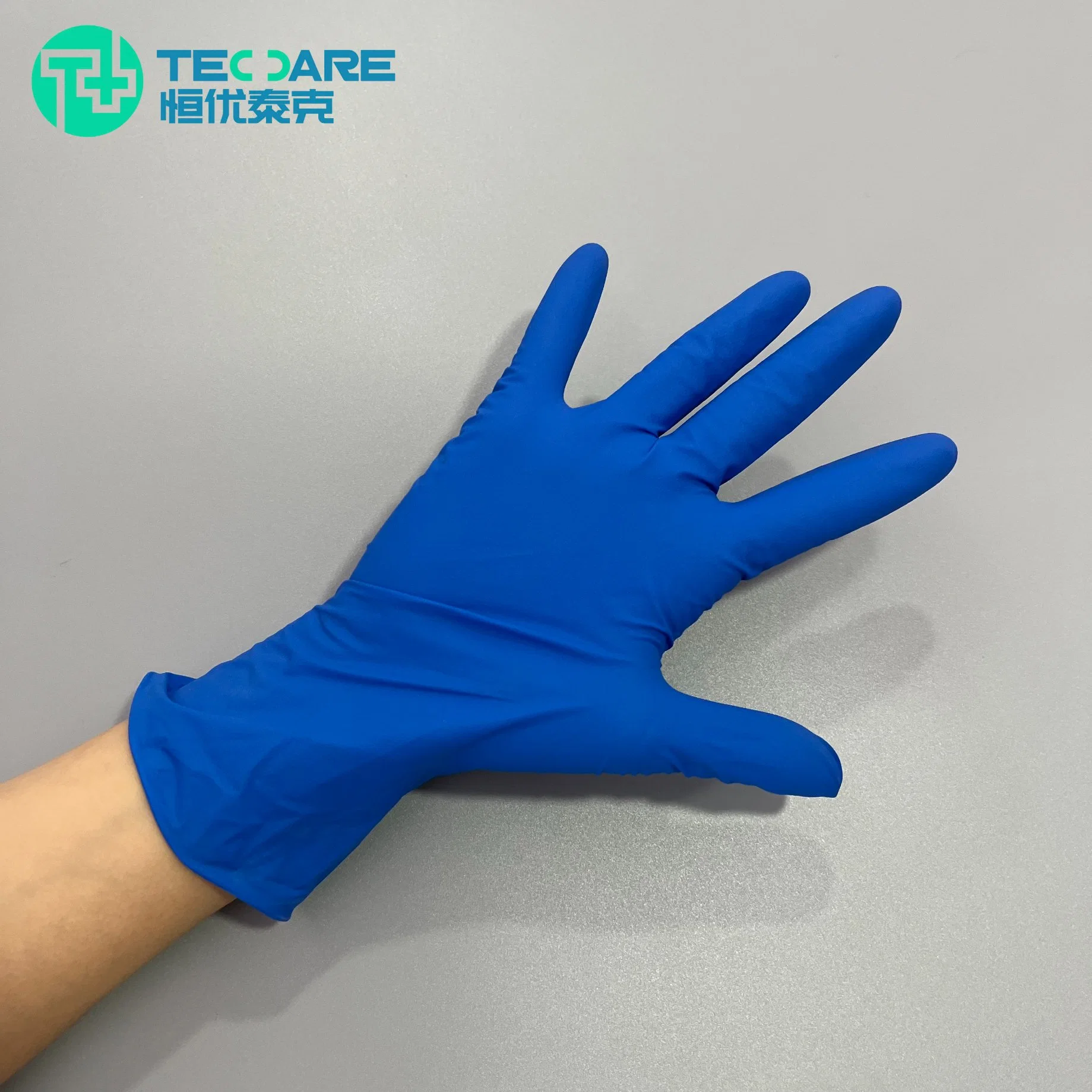 Factory Wholesale/Supplier Deep Blue Disposable Strong Nitrile Gloves for Daily Using