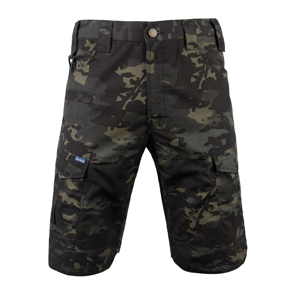Black Cp Summer Men Outdoor Combat Tactical Multi-Pocket Cargo Shorts