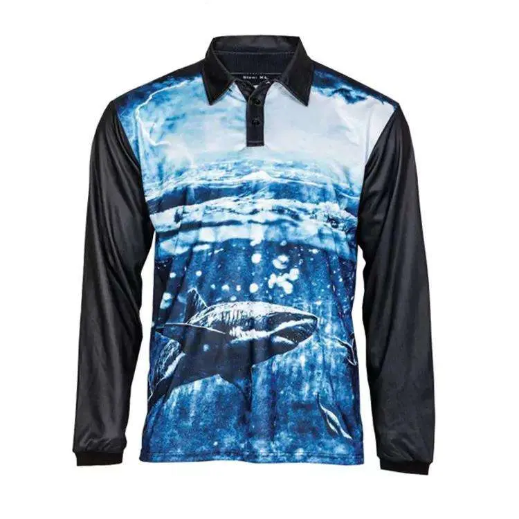 Ropa de pesca transpirable de secado rápido para hombre Blank Anti-UV UPF 50