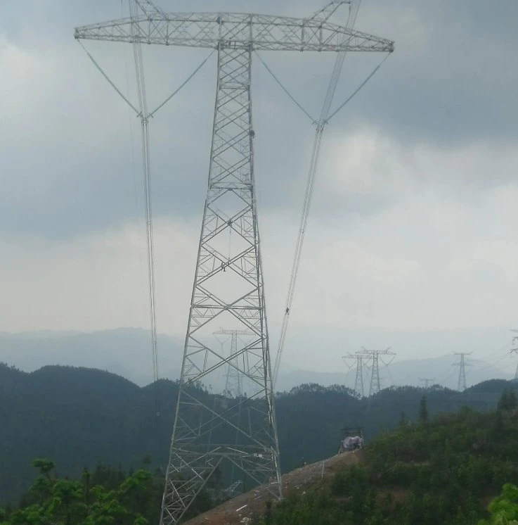 Galvanizado en caliente de acero inoxidable Línea de transmisión angular Power Tower torre de acero