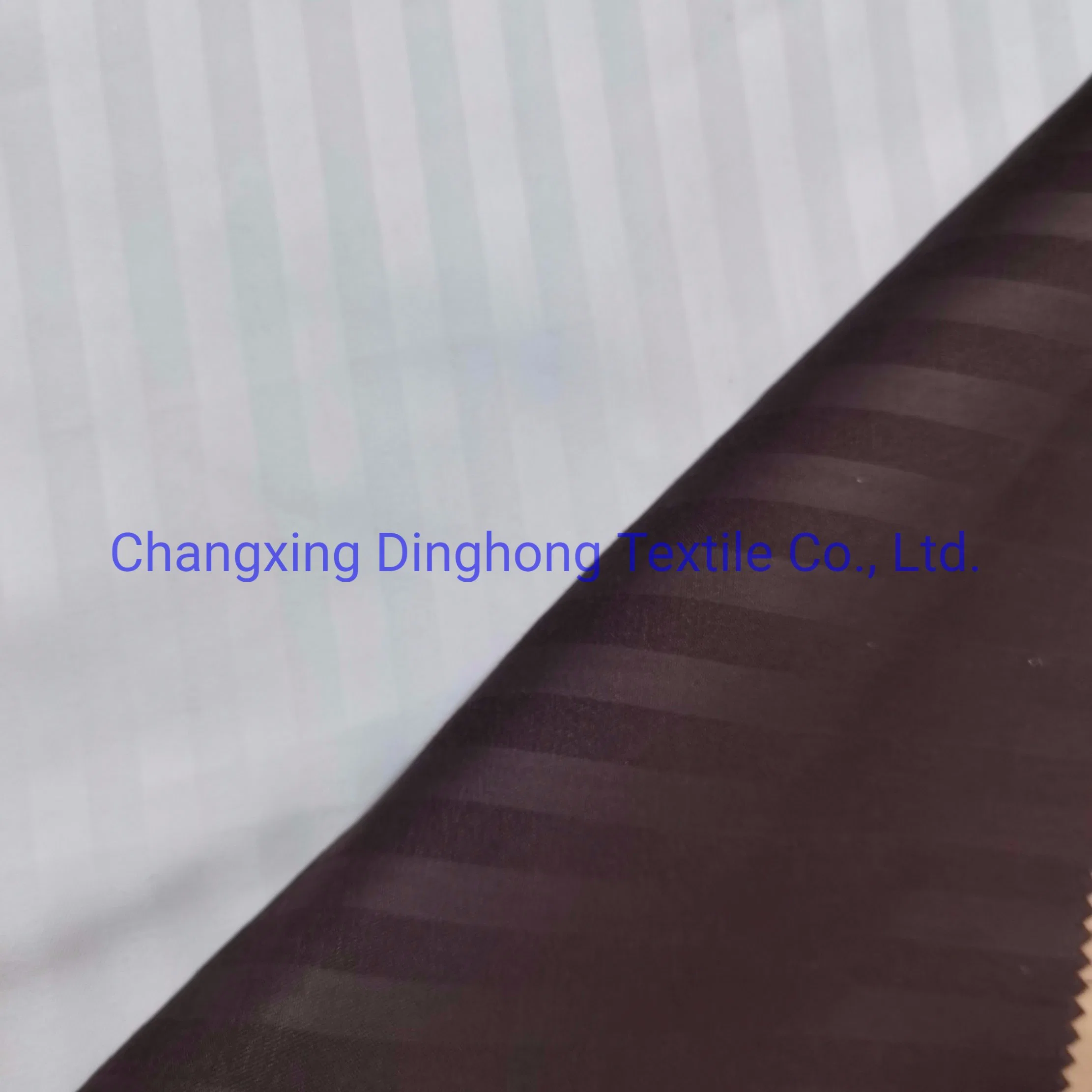 Bed Linens Stripe Embossed Fabric Textile for Home and Hotel