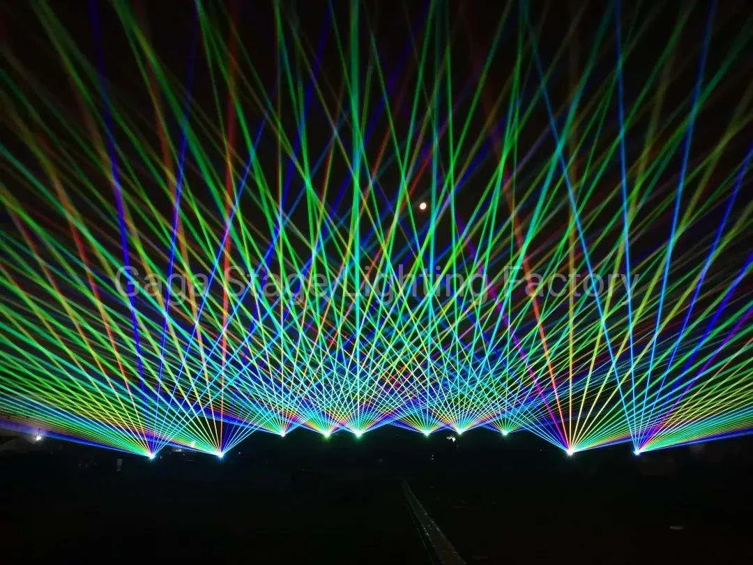 Popular Northern Lights Effect DJ RGB 30W Full Color Animation Stage Laser Light with CE Certificate