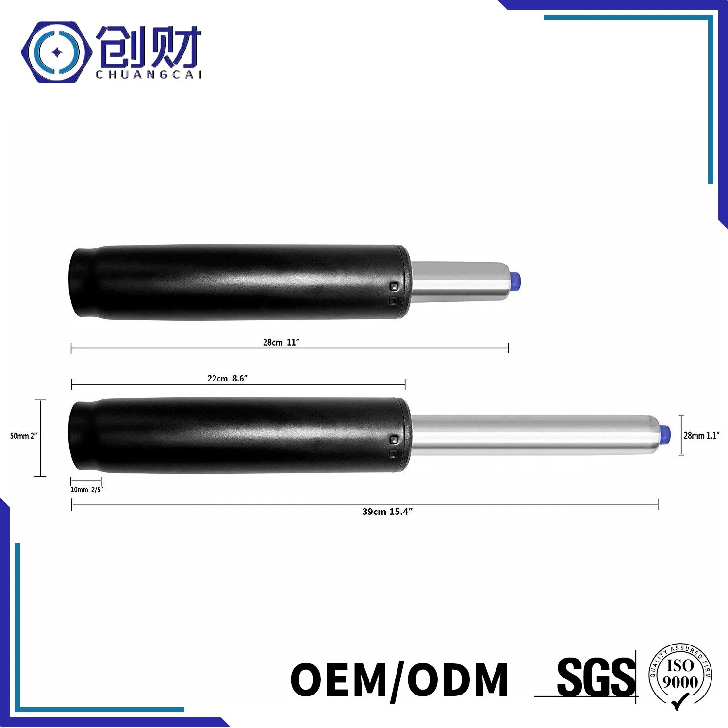 Standard Precision Heavy Load Nitrogen Gas Spring for Boss Chair