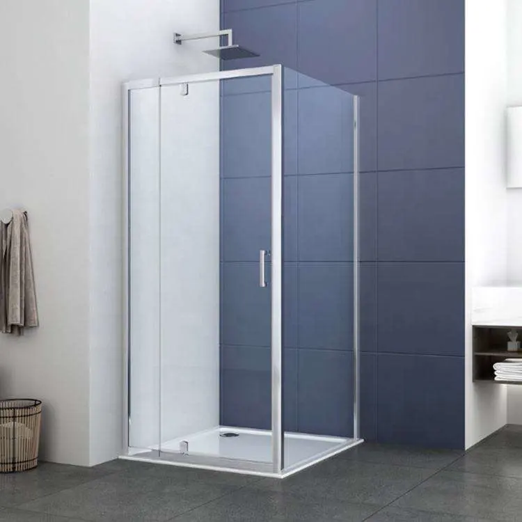 Hydrorelax Shower Room Freestanding Frameless Sliding Glass Shower Door