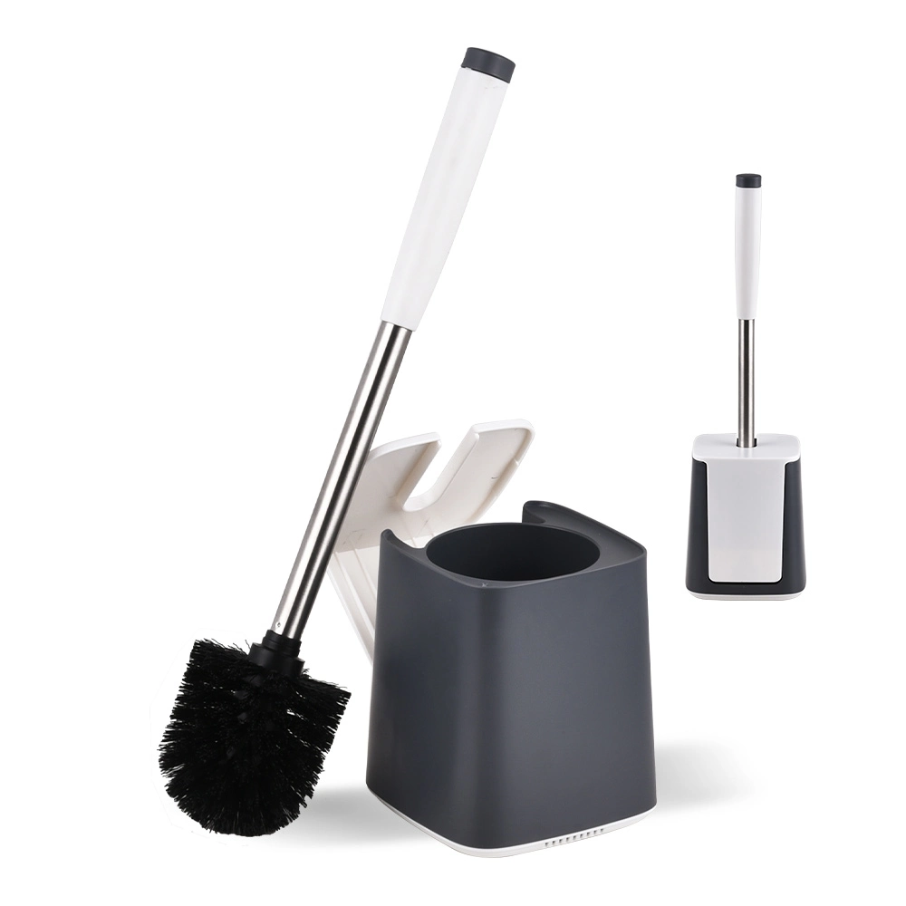 Modern Standing Plastic Toilet Brush Set for Bathroom Durable Household