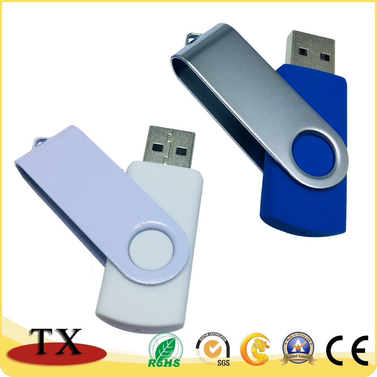 Поворот на USB флэш-диск USB и USB флэш-накопитель