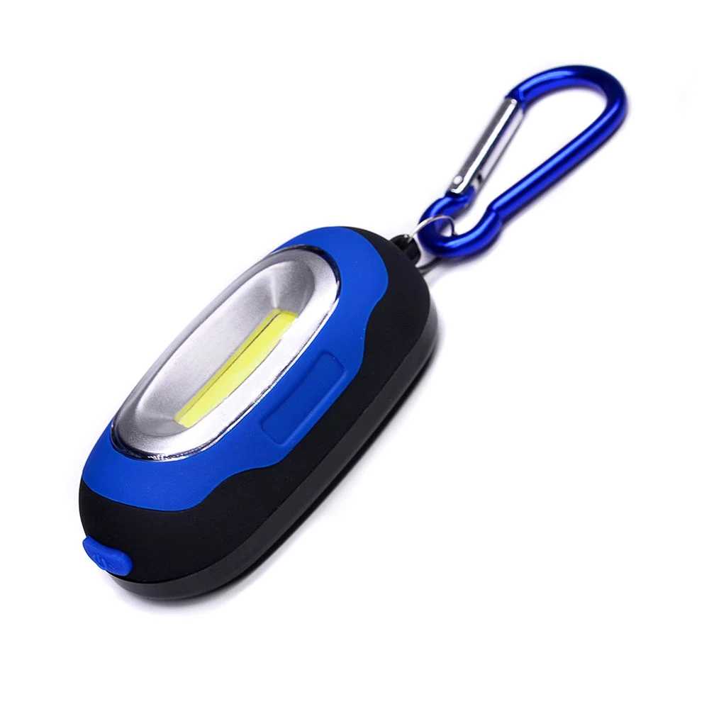 Hot Sell Souvenir Gifts Plastic COB LED Flashlight Torch Small Key Chain