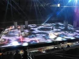 P3.91mm Stage Interactive Dance LED Floor Screen, Full Colour LED Display Project