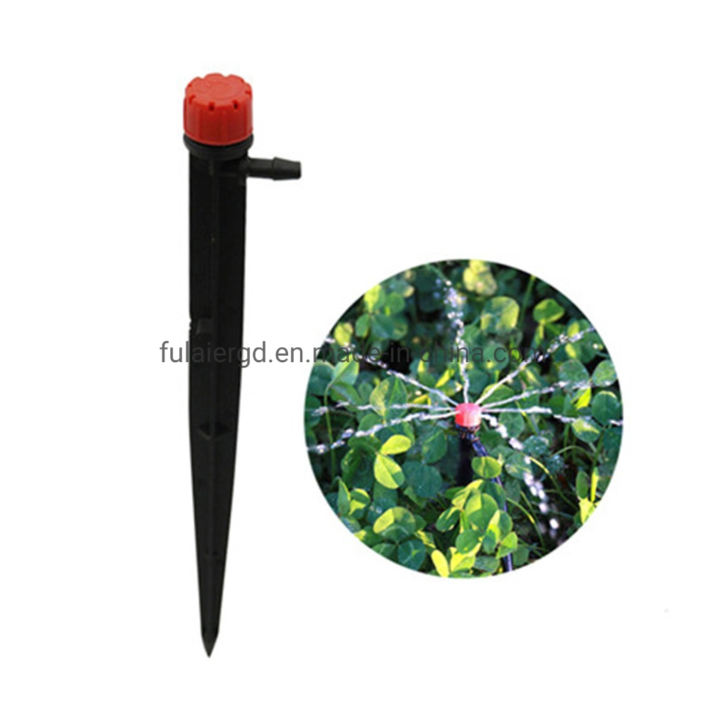 360 Degree Adjustable Drip Irrigation Emitter Garden Watering Stake Dripper